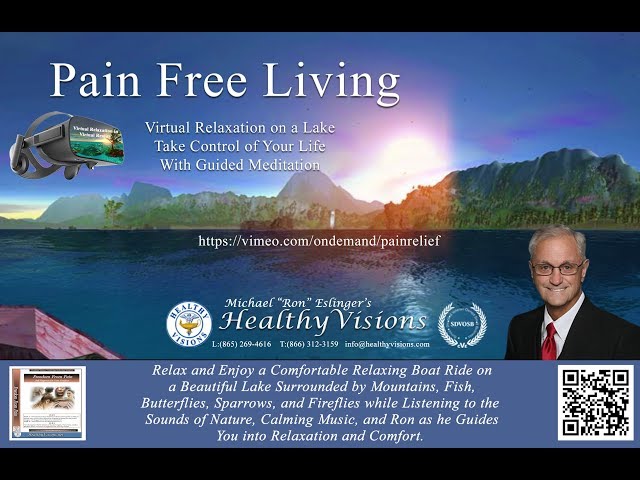 Clinical Hypnosis - Guided Meditation for Pain Relief in VR 360 on a Lake