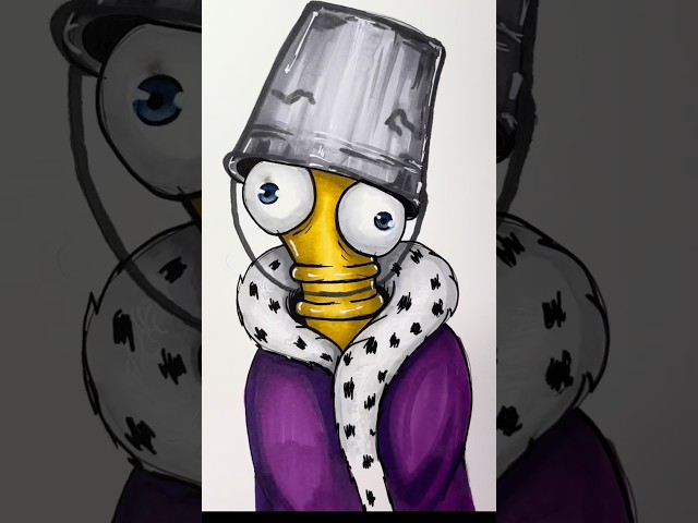 Drawing Kinger With His Bucket! 👑🪣 | The Amazing Digital Circus #Shorts