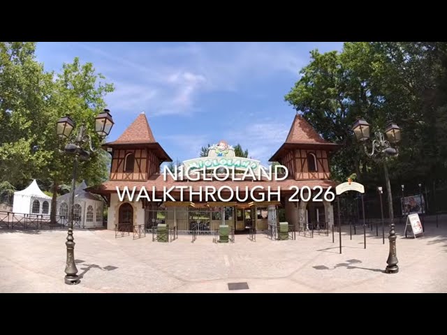 🎢 NIGLOLAND WALKTHROUGH 4K 🇫🇷 | Full Theme Park Tour | Silent Walk
