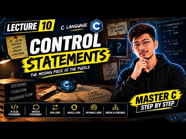 Control Statements in C Explained 🔍 | The Mystery Behind How Programs Make Decisions | C Programming