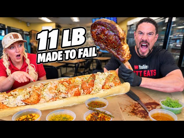 Trying to Eat Kansas City’s LARGEST 11-LB STEAK & LOBSTER Challenge!