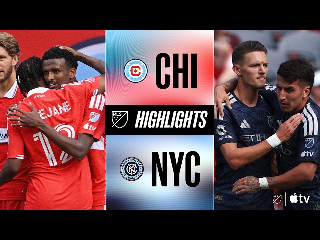 Chicago Fire FC vs. New York City FC | Full Match Highlights | 10-Man Comeback Win!