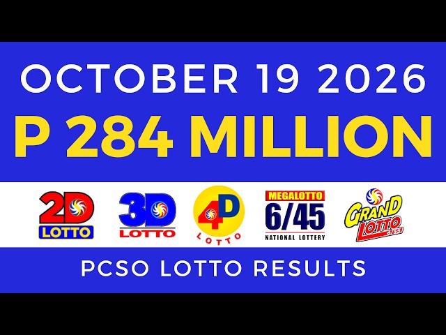 Lotto Result Today 9PM October 19 2026 PCSO