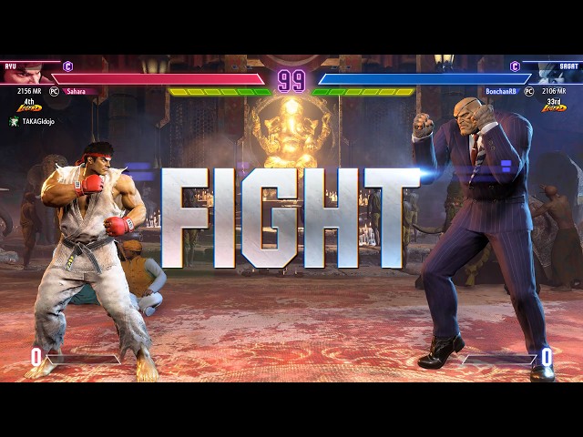 SF6 🔥 SAHARA (#1 Ranked Ryu) Vs BONCHAN (#3 Ranked Sagat)🔥 Street Fighter High Level Matches!
