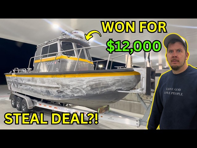 WON This $100,000 Aluminum Work Boat for ONLY $12,000…