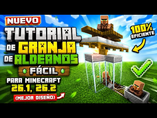NEW EASY VILLAGER FARM TUTORIAL FOR MINECRAFT 26.1, 26.2 (BEST DESIGN)
