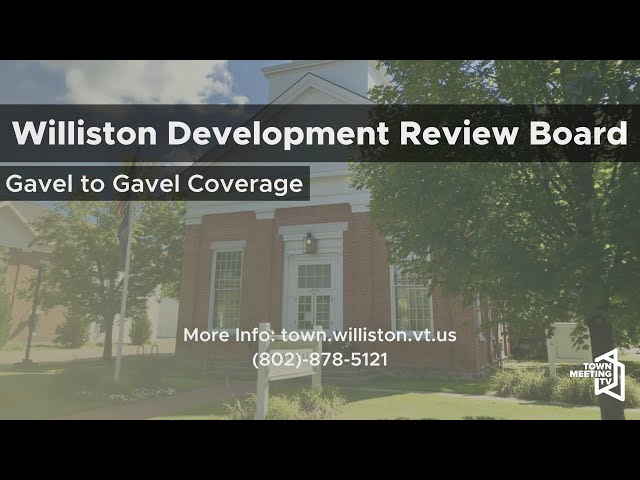 Williston Development Review Board - 10/27/2026