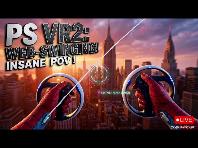 New SPIDY VR Mod is INSANE! Live Gameplay with PlayStation VR2 Motion Sense Controllers!