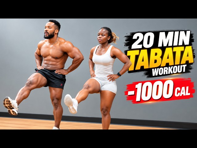 20 MIN TABATA WORKOUT 🔥 Burn Calories Fast | Full Body HIIT