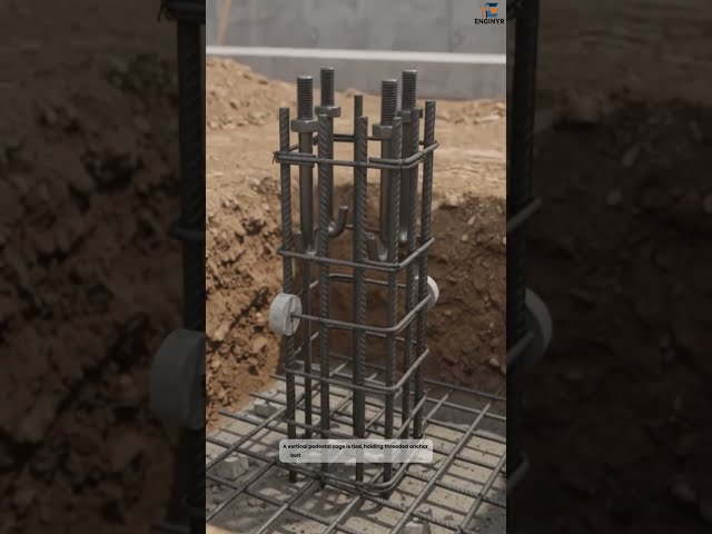 How to Build Foundation Design of Steel Structures! 🏗️ #StructuralEngineering #shorts