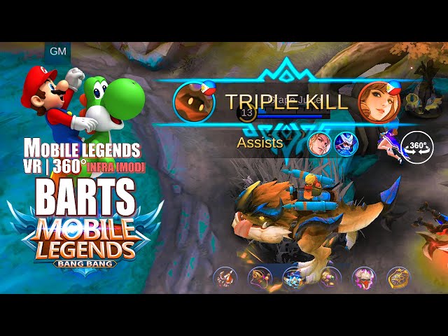 BARATS 🦖 Rank Gameplay - Mobile Legends VR | 360°