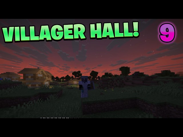 My First Villager Trading Hall! [9] | Minecraft Let's Play | Aerospaceland