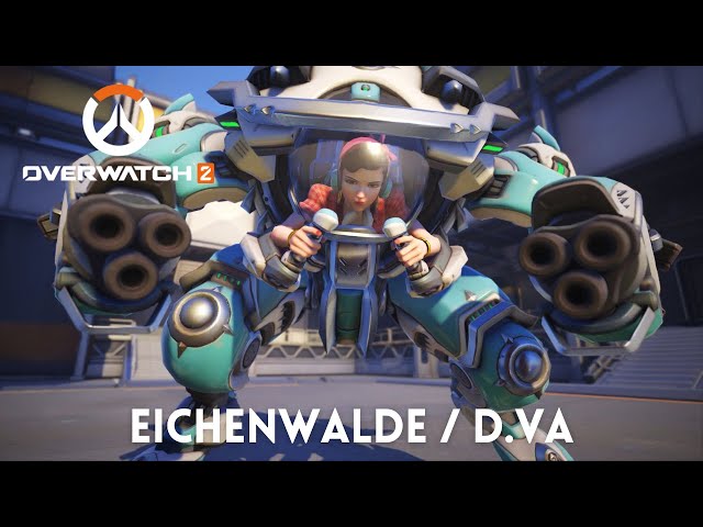 Overwatch 2 - Walkthrough 4K 60FPS HDR - Eichenwalde / D.VA