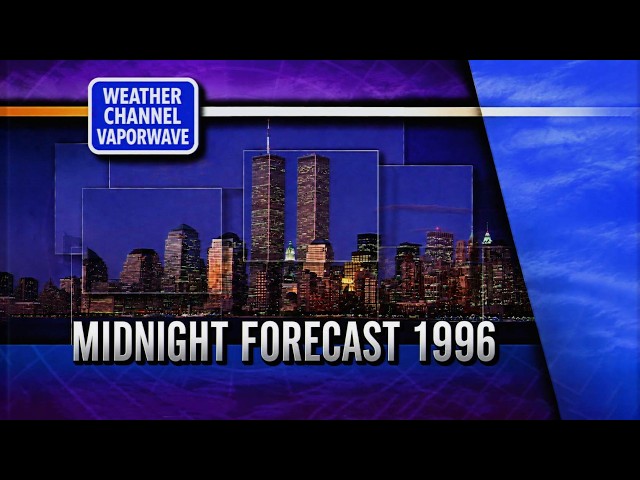 1996 MIDNIGHT FORECAST // 90s Weather Channel Vaporwave VHS Nostalgia Mix with Visuals