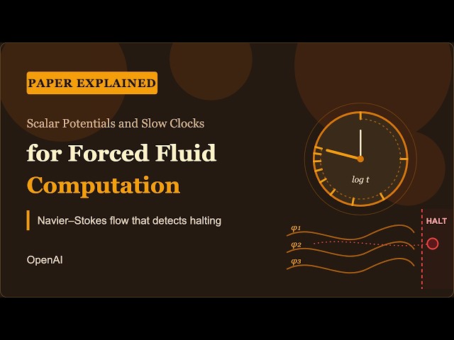 Scalar Potentials and Slow Clocks for Forced Fluid Computation — OpenAI