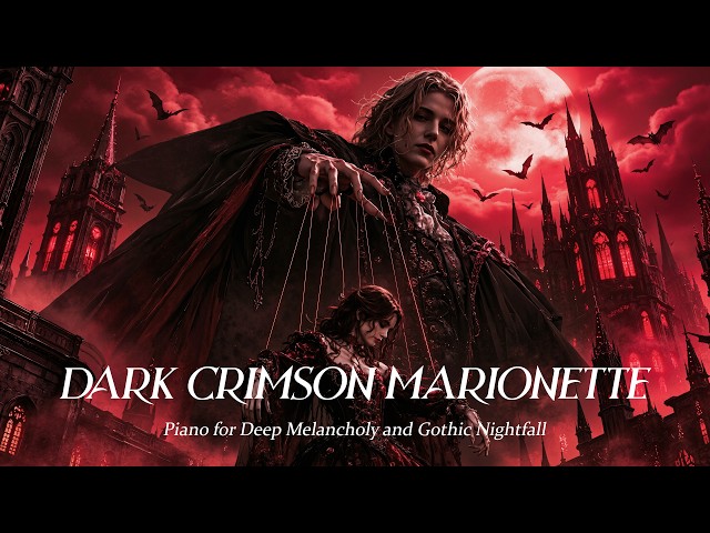 Dark Crimson Marionette | Haunting Dark Academia Piano for Deep Melancholy and Gothic Nightfall