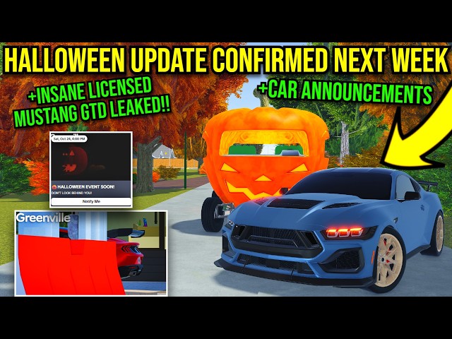 *NEW* HALLOWEEN UPDATE RELEASE DATE & TIME CONFIRMED IN GREENVILLE + INSANE MUSTANG GTD LEAK & MORE!