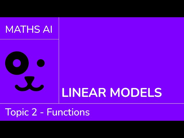 Linear models [IB Maths AI SL/HL]