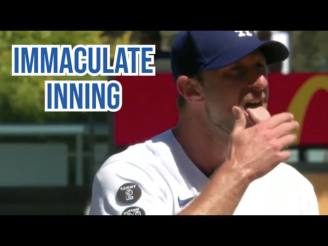 Max Scherzer throws an immaculate inning, a breakdown