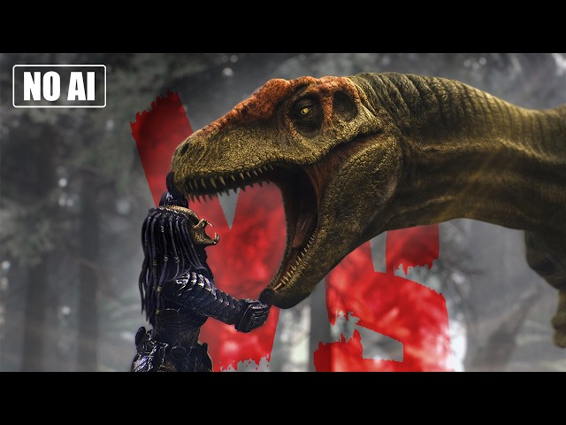 Predator vs Allosaurus | 4K Animated Short Film