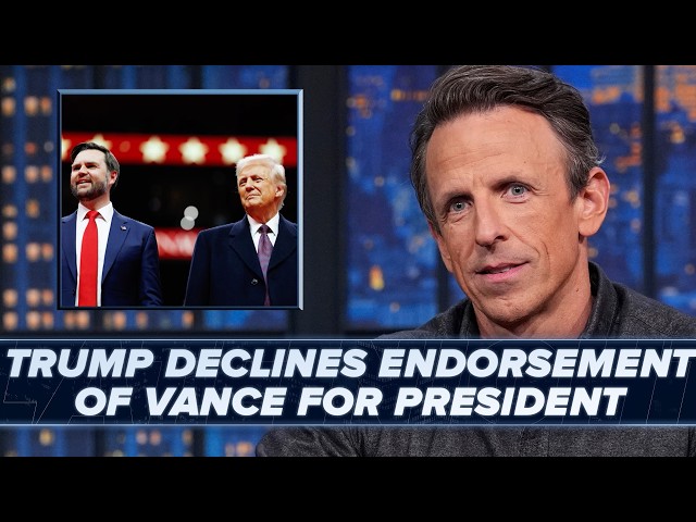 Trump Declines Endorsement of JD Vance for President