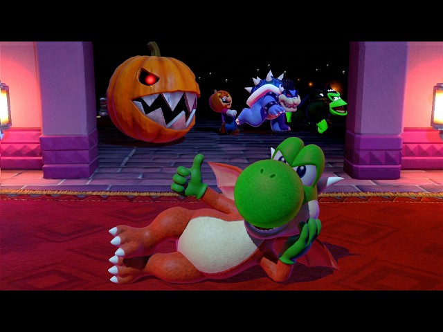 Super Mario Party – Minigame Battle! Yoshi Vs Donkey Kong Vs Bowser Vs Mario 4K UHD