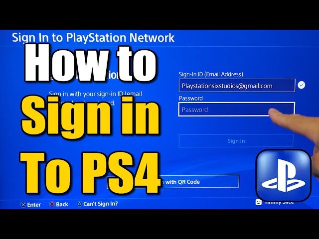 How to Sign into PlayStation Network on PS4 Console if Signed out (Best Method)