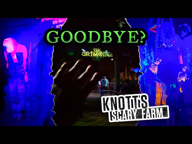 Surviving the Grimoire Maze before its GONE forever!!!📗🪦 🫣 #knottsscaryfarm