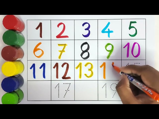 Numbers 1 to 20 | Kids Count Numbers 1-20 | Toddler & Preschool Educational Video #kiddostv