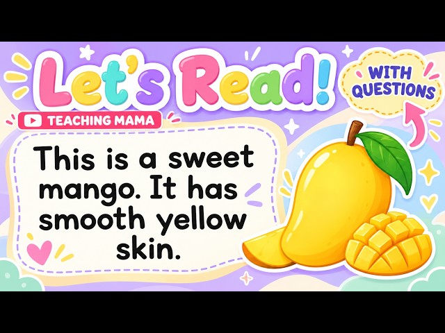 LET'S READ! | READING COMPREHENSION FOR KIDS | PRACTICE SIMPLE ENGLISH PASSAGE | TEACHING MAMA