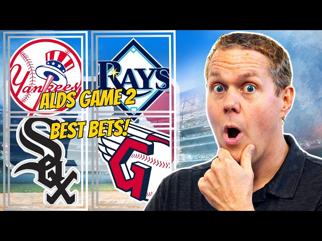 MLB Playoffs BEST Bets TODAY! | White Sox vs Guardians + Yankees vs Rays GAME 2