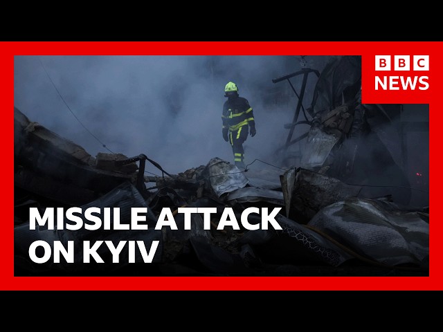 Missiles hit Kyiv after Russia agrees to US call to resume Ukraine peace talks | BBC News