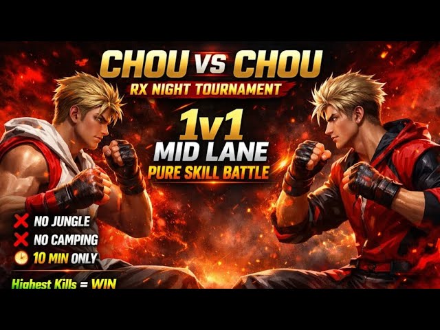 CHOU VS CHOU ROUND 1 DAY 1 🔥 | RX GAMING OFFICIAL | 1V1 TOURNAMENT |
