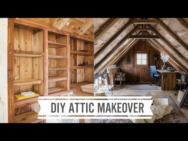 "DIY Attic Makeover Plan: Repurposing Reclaimed Wood for a Budget-Friendly Bookcase"