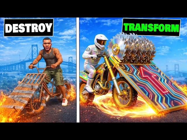 $1 to $1,000,000,000 RAMP BIKE in GTA 5!