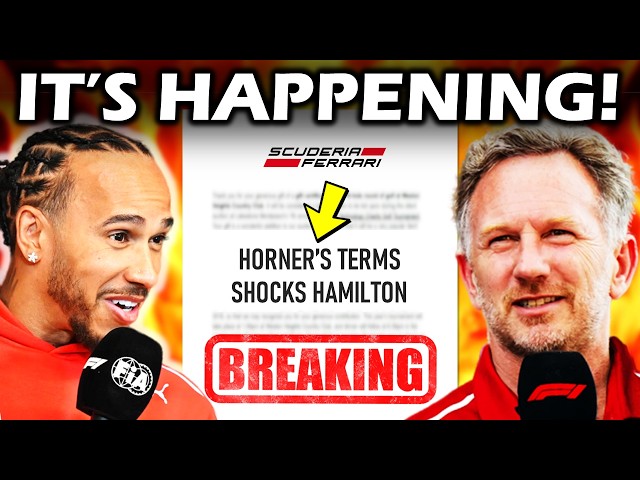 Hamilton’s New Statement Just EXPOSES Horner’s SHOCKING Ferrari Power Plan