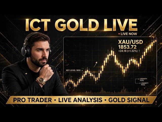 ICT GOLD LIVE 🔴 XAUUSD Live Analysis | Liquidity Pool & Order Block