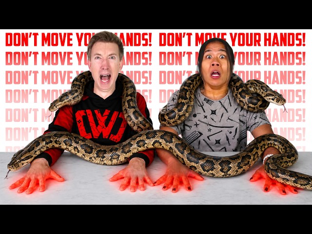 Hands On The Table Challenge (EXTREME TRY NOT TO MOVE)