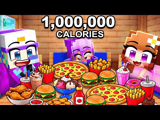 1,000,000 Calorie MUKBANG in Minecraft...