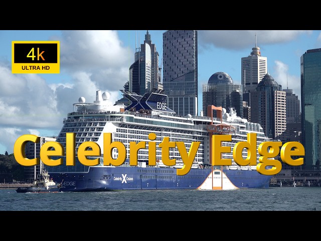 Celebrity Edge Departing Sydney Harbour | Luxury Cruise Ship | Sydney, Australia