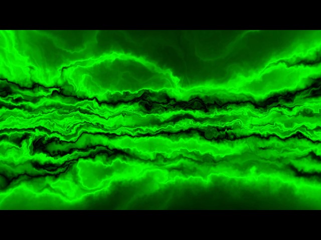 Green Plasma Wave Relaxing Background Seamless Loop 4K UHD Abstract TV Screen Visual