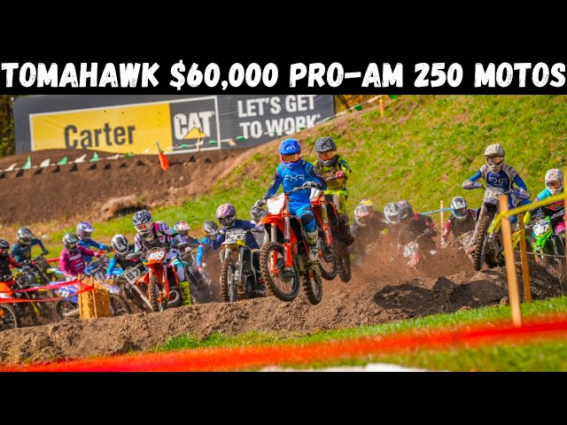 He Had a $3000 Moto Win Until a CRASH!! Tomahawk Tyler Condon Memorial Pro-Am 250 Motos