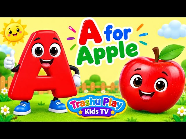 A for Apple B for Ball | ABCD Alphabet Phonics Song for Kids | Nursery Rhymes & Kids Learning Video