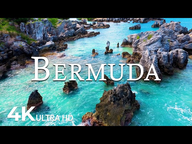 FLYING OVER BERMUDA (4K UHD) – Soothing Music Along With Beautiful Nature Video - 4K Video ULTRA HD