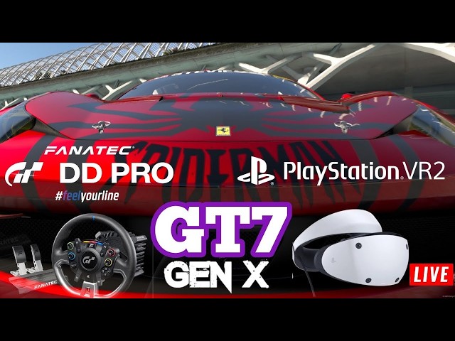 GT7, VR, T/C OFF, Left Foot Braking, PS5, PSVR2, Gameplay With The Stevie DvD.