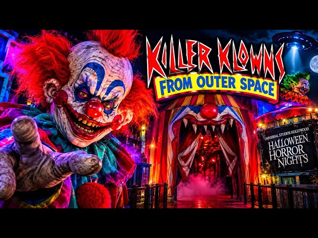 Killer Klowns From Outer Space FULL Maze Walkthrough  Halloween Horror Nights Hollywood 2026