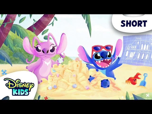 Stitch & Angel’s Perfect Summer Day 🏖️☀️🪏 | Celebrate Stitch 626 Day! | @disneykids