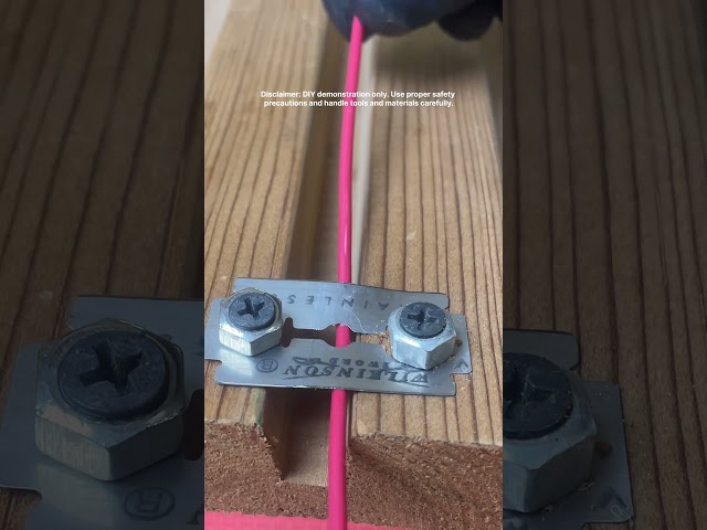 DIY Wire Stripping Tool | Smart Workshop Idea