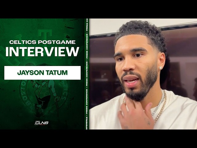 Jayson Tatum on His Struggles in Season Opener | Celtics vs Pistons Postgame