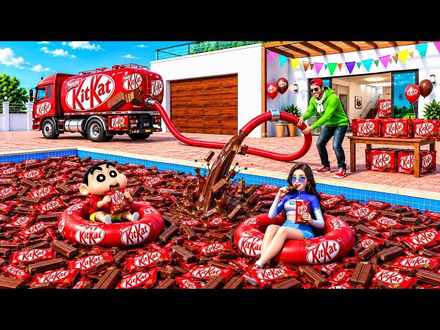 Jack and Shinchan Found Kit Kat House 💥😱 Indian Theft Aura Simulator 🤩 Aryan Gamerz